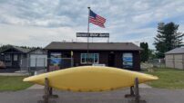 Wenonah Boundary Waters - Aramid Ultralight, Silver Trim, Curved Hung Web Seats - Outfitter - Blem - Image 8