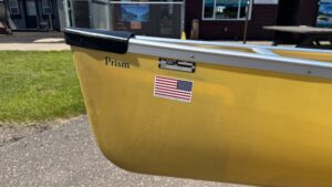Wenonah Prism - Aramid Ultralight, Silver Trim, Center Pedestal Seat, Footbrace, Outfitter Edition - Blem