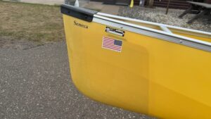 Wenonah Seneca - 3 Person Canoe - Aramid Ultralight, Silver Trim, Web Seats,  Removable Center Seat, Ash Yoke, Outfitter - NOS