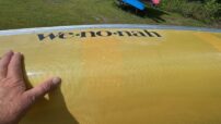 Wenonah Escape - Aramid Ultralight, Silver Trim, Ash Yoke, Bucket Seats, Foot Brace Installed - Blem - Image 8