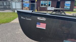 Wenonah Wee Lassie 12'6" - Graphite Ultra-Light, Black Aluminum Trim, Center Floor Mount Seat - Blem