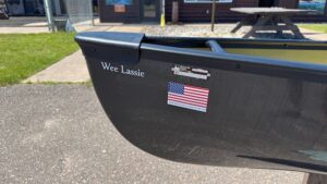 Wenonah Wee Lassie 12'6" - Graphite Ultra-Light, Black Aluminum Trim, Center Floor Mount Seat - Blem