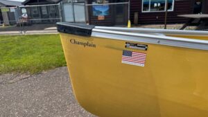Wenonah Champlain - Aramid Ultra-Light, VersiGunwales, Aramid Bucket Seats, Sliding Bow Seat, Foot Brace - 1st Quality