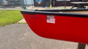 Wenonah Wilderness - Solo Canoe - T-Formex, Black Trim, Adjustable Seat, Foot Brace - NOS