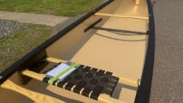 Wenonah Wilderness - Solo Canoe - T-Formex, Black Trim, Adjustable Seat, Foot Brace - NOS - Image 5