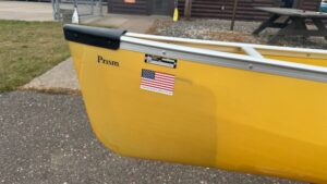 Wenonah Prism - Aramid Ultralight, Silver Trim, Center Pedestal Seat, Footbrace - Blem