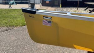 Wenonah Prism - Aramid Ultra-Light, Silver Trim, Center Pedestal Seat, Footbrace - Blem
