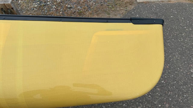 Wenonah Argosy Solo Canoe - Aramid Ultralight, Silver Trim, Center Adjustable Hung Web Seat - NOS - Image 8