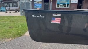 Wenonah Minnesota II Canoe - Graphite Ultra-Light, Black Trim, Bucket Seats - Repaired