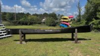 Wenonah Minnesota II Canoe - Graphite Ultralight, Black Trim, Bucket Seats - Blem - Image 4