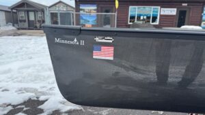 Wenonah Minnesota II Canoe - Graphite Ultra-Light, Black Trim, Bucket Seats - Blem