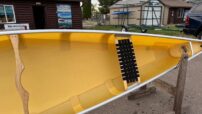 Wenonah Basswood 17 - Aramid Ultra-Light, Silver Trim, Ash Yoke, Hung Web Seats, Versa Gunwale, Outfitter Edition - NOS - Image 5