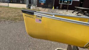Wenonah Basswood 17 - Aramid Ultra-Light, Silver Trim, Ash Yoke, Web Seats, VersiGunwales, Outfitter Edition - NOS
