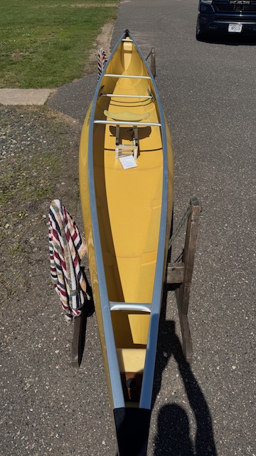 Wenonah Voyager - Aramid Ultra-Light, Silver Trim, Pedestal Seat, Footbrace - NOS - Image 5