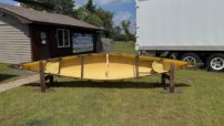 Wenonah Minnesota II Canoe - Aramid Ultralight, Black Trim, Outfitter Edition,  Bucket Seats, Foot Brace - NOS - Image 3