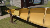 Wenonah Minnesota II Canoe - Aramid Ultralight, Black Trim, Outfitter Edition,  Bucket Seats, Foot Brace - NOS - Image 4