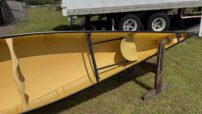 Wenonah Minnesota II Canoe - Aramid Ultralight, Black Trim, Outfitter Edition,  Bucket Seats, Foot Brace - NOS - Image 5