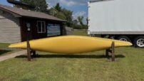 Wenonah Minnesota II Canoe - Aramid Ultralight, Black Trim, Outfitter Edition,  Bucket Seats, Foot Brace - NOS - Image 7