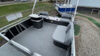 Paddle King - 2025 Lo Pro Angler - 13' - Small (Mini) Pontoon Boat, 20HP Mercury Motor, Custom Trailer, Bimini and Mooring Cover - Image 8