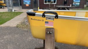 Wenonah Backwater 13 - Aramid Ultra-Light, VersiGunwale, Hung Web Seats - NOS