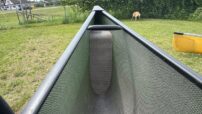 Wenonah Spirit II - InTek Polyester Ultra Light, Black Trim, Ash Yoke, Graphite Bucket Seats with Sliding Bow, Foot Brace - Factory Demo - Image 9