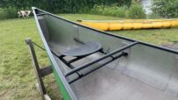 Wenonah Spirit II - InTek Polyester Ultra Light, Black Trim, Ash Yoke, Graphite Bucket Seats with Sliding Bow, Foot Brace - Factory Demo - Image 4