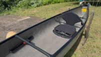 Wenonah Wee Lassie 12'6" - Innegra Blend InTek Barracuda, Ultra-Light, Black Trim, Floor Mount Seat - Factory Demo - Image 4