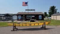 Wenonah 18 Jensen II- Aramid Ultralight, Black Trim, Bow and Stern Sliding Bucket Seats, Bailer  - Blem - Image 2