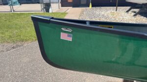 Wenonah Spirit II - InTek Polyester Ultra-Light, Black Trim, Ash Yoke, Graphite Bucket Seats with Sliding Bow, Foot Brace - Blem