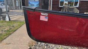 Wenonah Spirit II - InTek Polyester Ultra-Light, Black Trim, Ash Yoke, Graphite Bucket Seats with Sliding Bow, Foot Brace - NOS