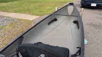 Wenonah Wee Lassie 12'6" - Carbon INTEK Infusion, Black Trim, Floor Mounted Seat, Foot Brace - Blem - Image 5
