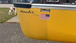 Wenonah Minnesota II Canoe - Aramid SuperLite, Silver Trim, Bucket Seats, Foot Brace - Blem 40lbs