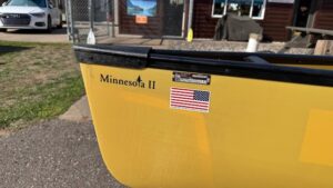 Wenonah Minnesota II Canoe - Aramid SuperLite, Silver Trim, Bucket Seats, Foot Brace - Blem 35.5lbs
