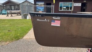 Wenonah Minnesota II Canoe - Graphite Ultra-Light, Black Trim, Bucket Seats - 1 of a Kind - Blem