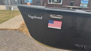 Wenonah Vagabond - Graphite Ultralight, Black Trim, Center Adjustable Hung Web Seat, Integrated Skid Plates - Blem