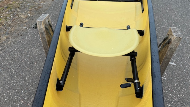 Wenonah Minnesota II Canoe - Aramid Ultralight, Black Trim, Outfitter Edition, 2 Sliding Bucket Seats, Foot Brace - NOS - Image 5