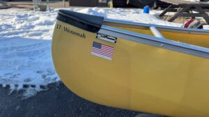 Wenonah 17 Wenonah Canoe - Aramid Ultra-Light, Silver Trim, Web Seats, Signature Series - Blem