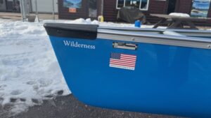 Wenonah Wilderness - Tuf-Weave Flex Core, Silver Trim, Center Adjustable Web Seat, Foot Brace - NOS