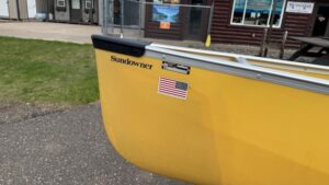 Wenonah Sundowner - Aramid Ultra-Light, Silver Trim, Ash Yoke, Bucket Seats with Sliding Bow, Foot Brace - NOS