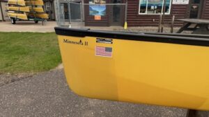 Wenonah Minnesota II Canoe - Aramid SuperLite, Black Trim, Bucket Seats, Foot Brace - NOS/Blem