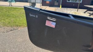 Wenonah Spirit II - InTek Carbon Ultra-Light, Black Trim, Ash Yoke, Graphite Bucket Seats with Sliding Bow, Foot Brace - Blem