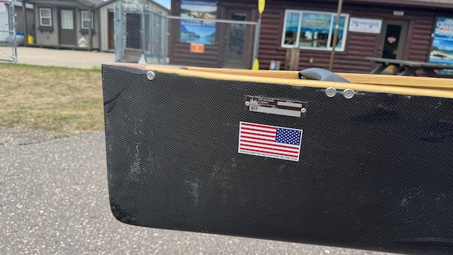 Wenonah Jensen V1 Pro - Graphite Ultra-Light, Wood Inhales w Black Accents, Race Seats, Self Bailer- NOS
