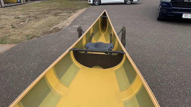 Wenonah Jensen V1 Pro - Graphite Ultra-Light, Wood Inhales w Black Accents, Race Seats, Self Bailer- NOS - Image 6
