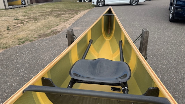 Wenonah Jensen V1 Pro - Graphite Ultra-Light, Wood Inhales w Black Accents, Race Seats, Self Bailer- NOS - Image 7