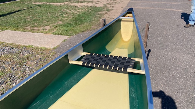 Wenonah Kingfisher - Tuf-Weave, Ash Yoke, Hung Web Seats, Green - Blem - Image 5