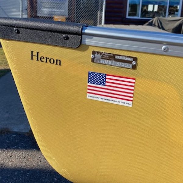 Wenonah Heron – Aramid UltraLite Silver Aluminum Trim, Ash Yoke, Hung Web Seats – Blem