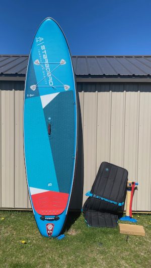 Starboard iGO – Zen – 10’8″ x 33″ x 5″ – Stand Up Paddle Board with Paddle – Includes Board, Pump & Bag
