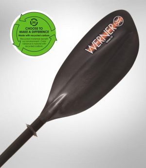 Kayak Paddle – Werner Tybee CF – Straight Shaft – Standard Fit – High Angle