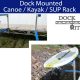Docks – Accessories – Dock Mounted Kayak/SUP Rack – Sectional or Truss Style Docks