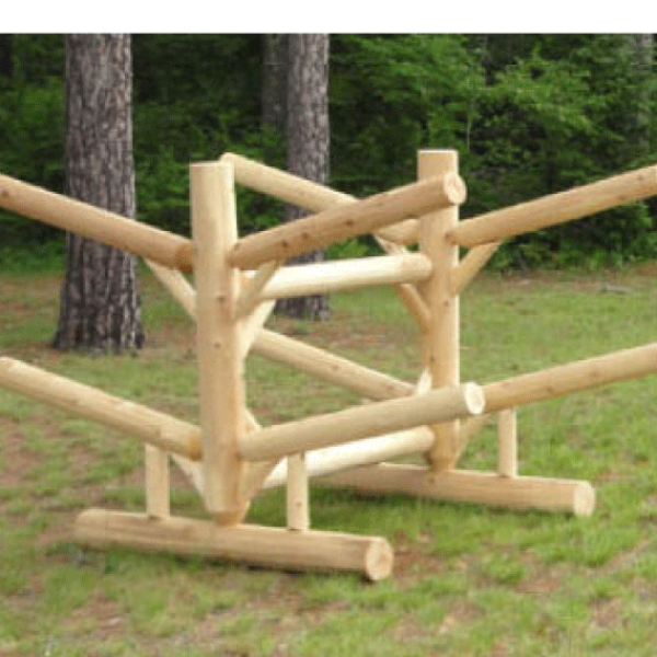 Rack – Four Place White Cedar Log Rack
